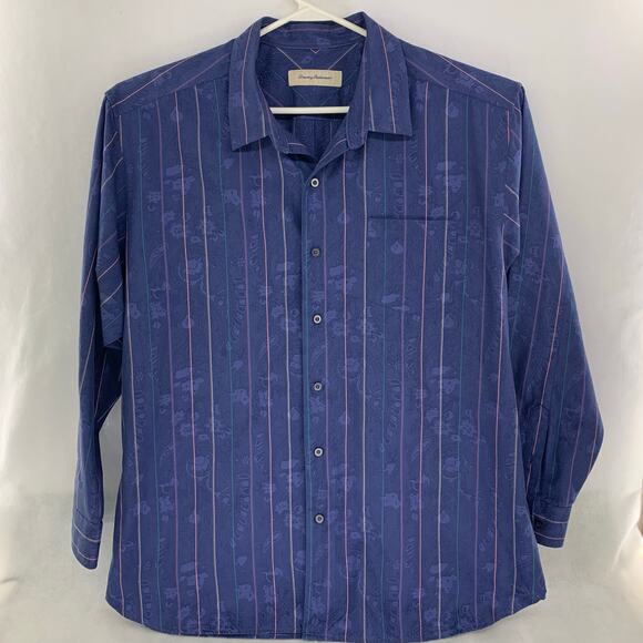 Tommy Bahama Men's Tropical Print Casual Button Down Shirt Size XL - Picture 1 of 8
